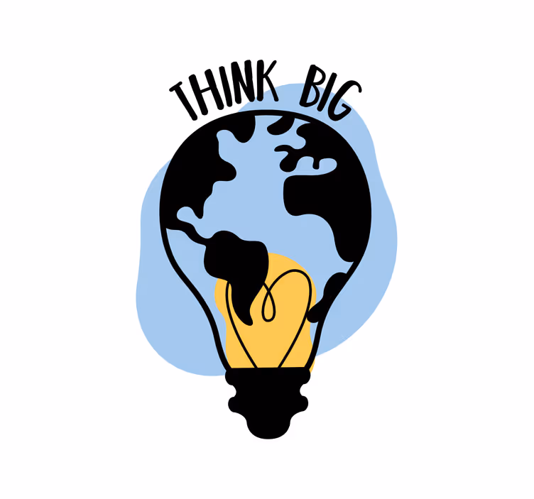 Office roller blind light bulb shaped design - TenStickers