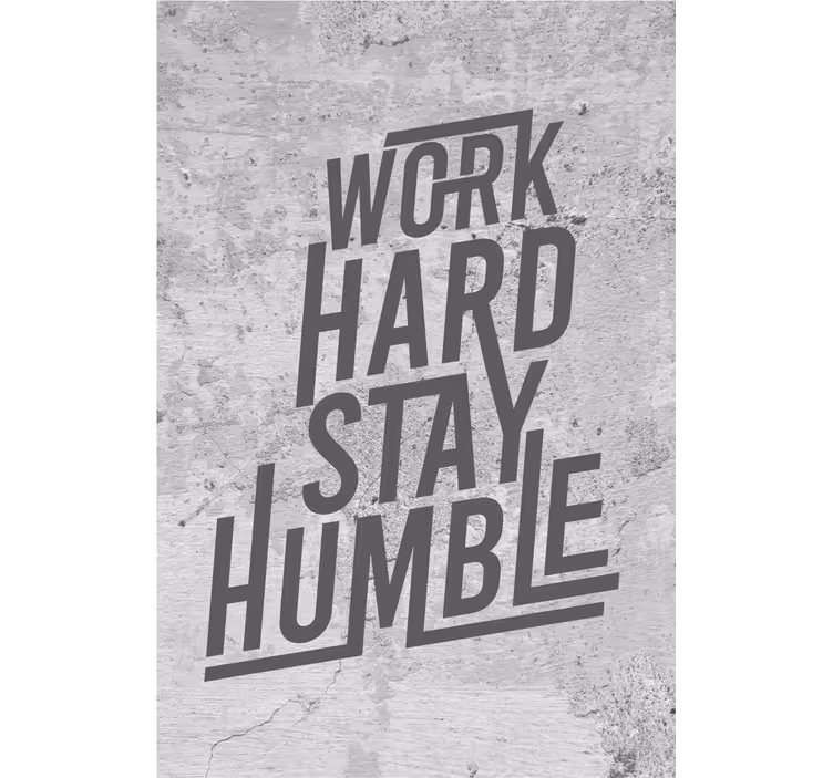 Work hard office roller blind - TenStickers