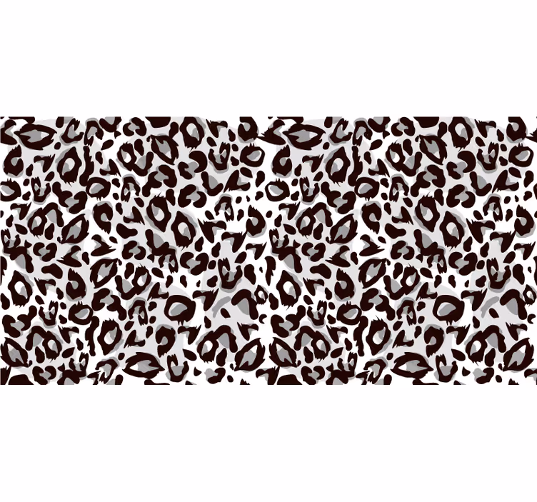 Black leopard black roller blind - TenStickers