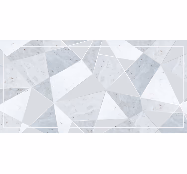Gray roller blind abstract tile composition - TenStickers