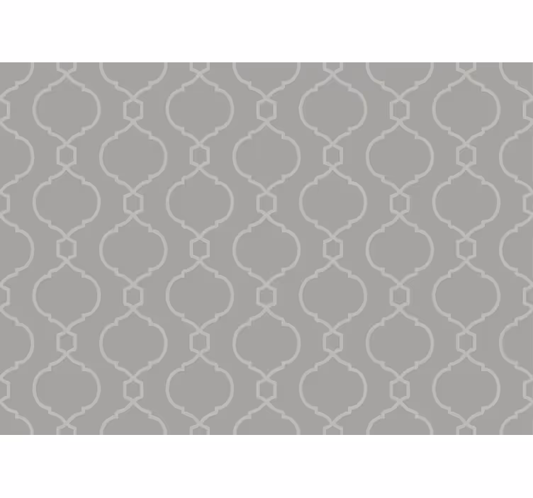 Gray roller blind with gray geometric hamptons pattern - TenStickers