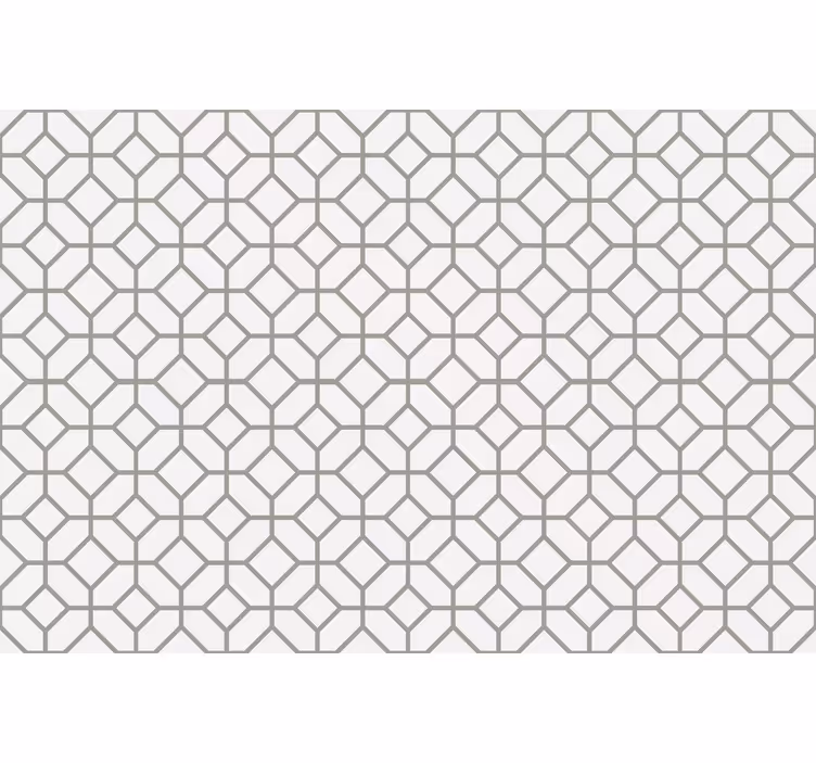 Gray roller blind with squared hamptons pattern - TenStickers