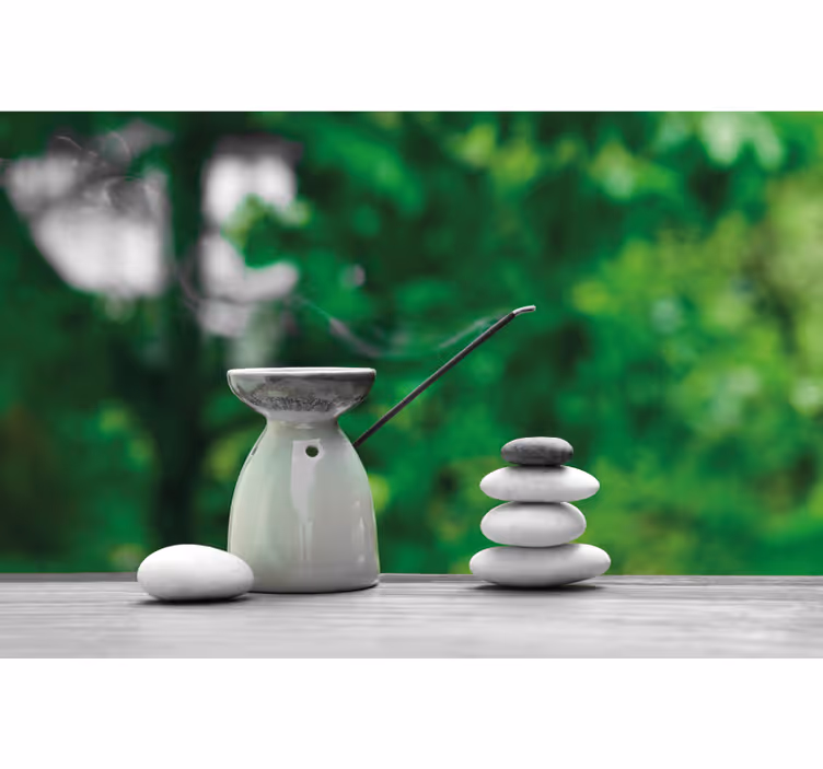 Bathroom roller blind zen bath - TenStickers
