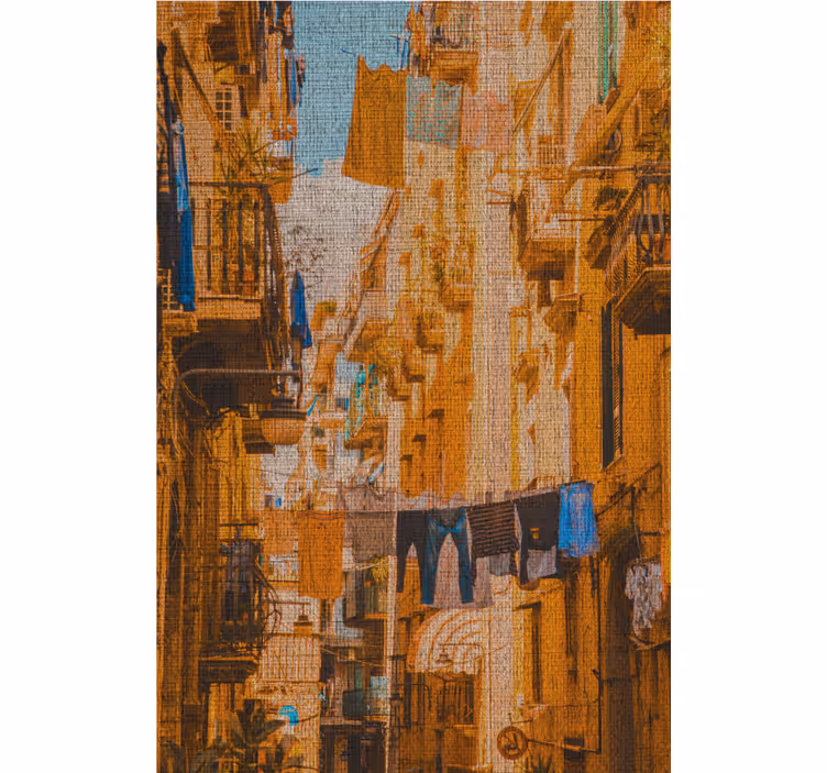 Office roller blind clothes hanging on a naples line - TenStickers