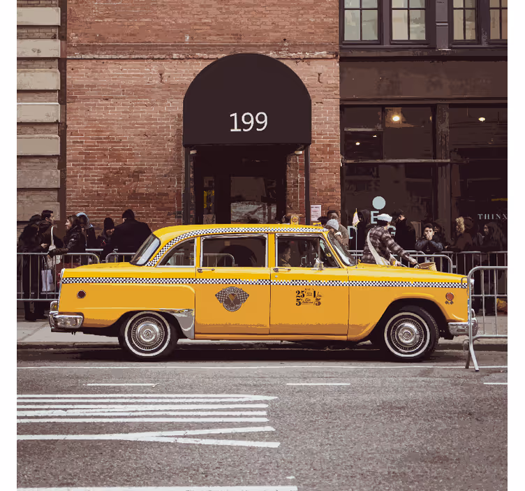 Office roller blind new york yellow cabs design - TenStickers