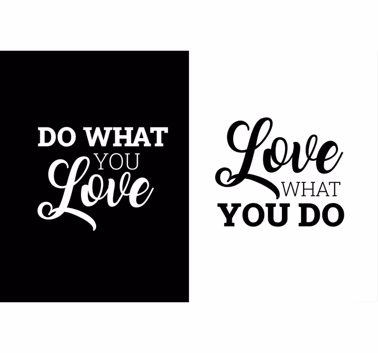 Do what you love office roller blind - TenStickers