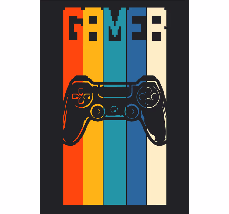 Teenage bedroom roller blind gamer edition - TenStickers