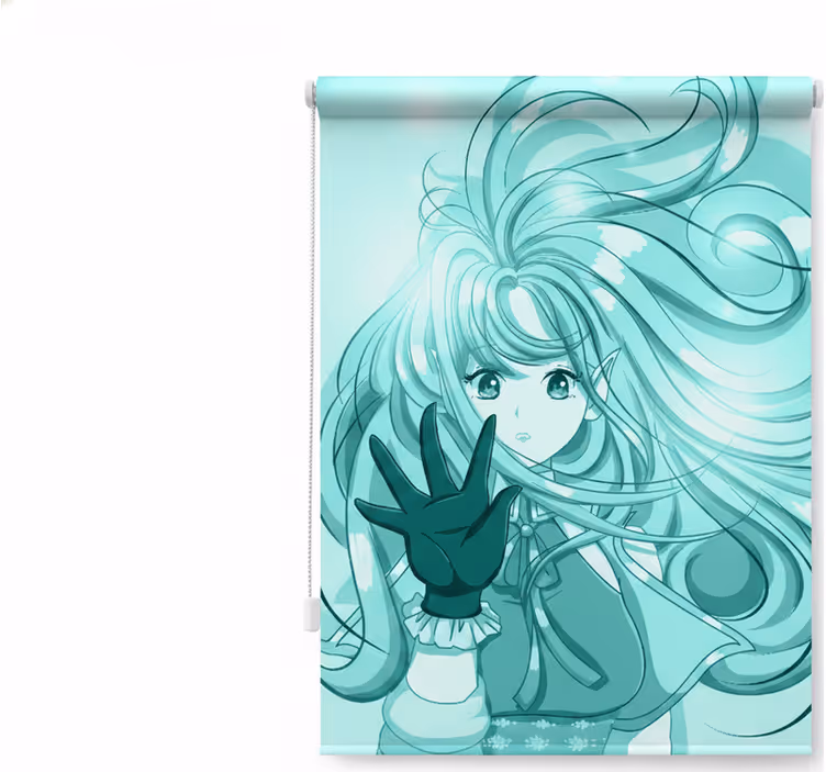 Teenage bedroom roller blind anime girl design - TenStickers