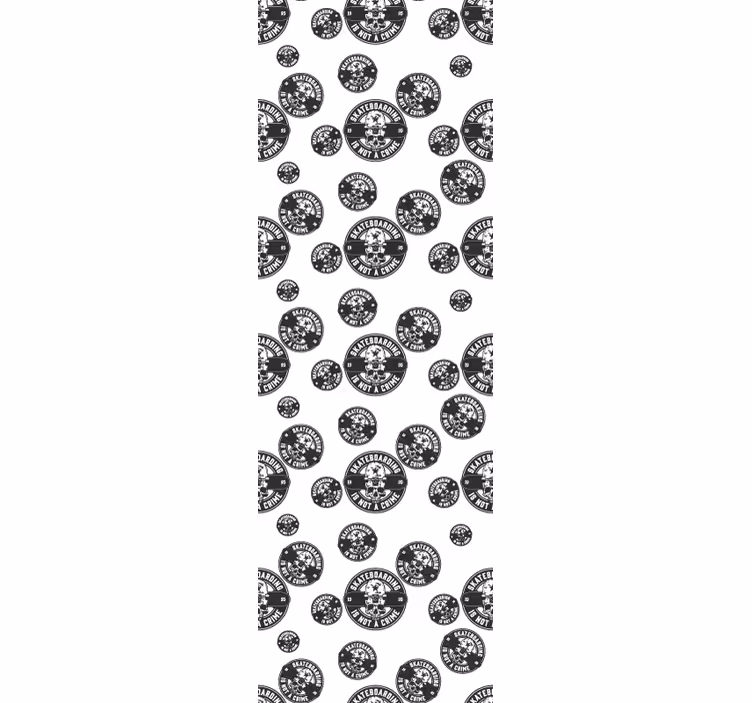 Teenage bedroom roller blind skate crime - TenStickers