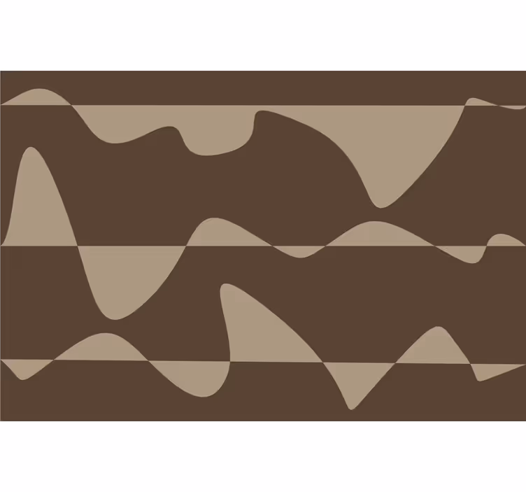 Abstract brown brown roller blind - TenStickers