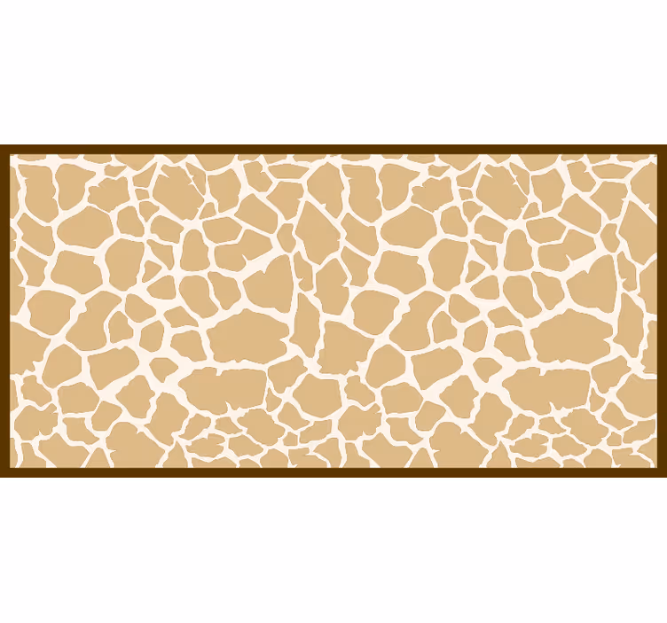 Brown roller blind giraffe pattern design - TenStickers
