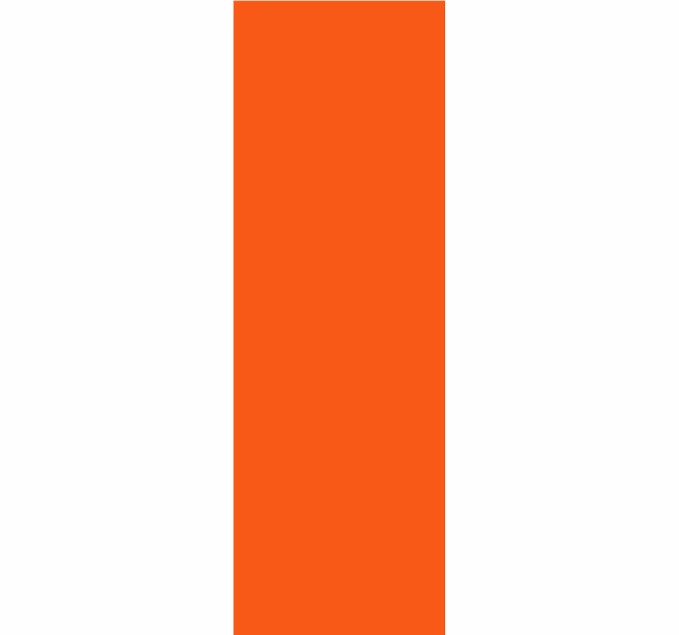 Orange roller blind in vibrant orange shade - TenStickers