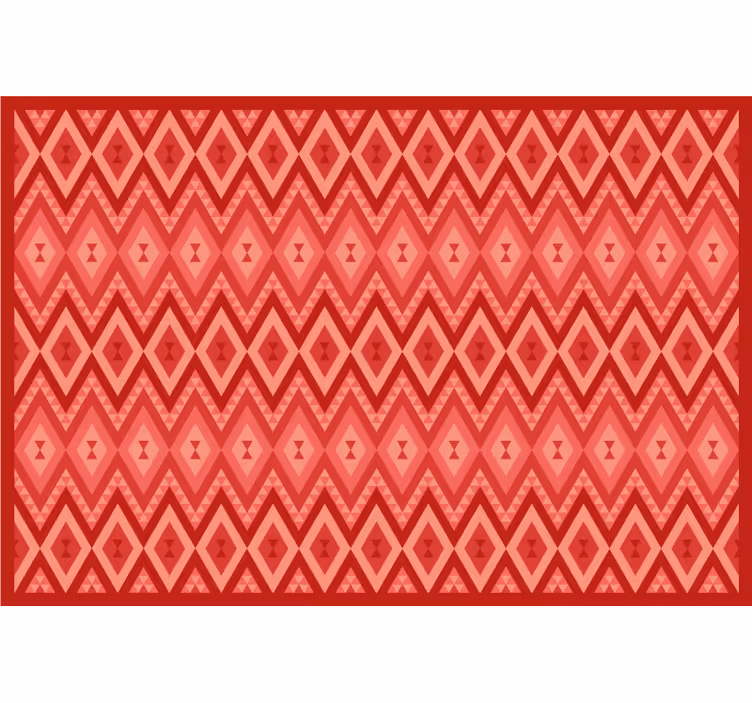 Red roller blind in ethnic vintage style - TenStickers