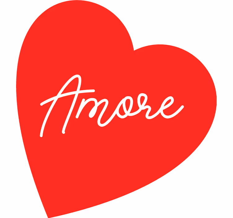 Red roller blind love heart design - TenStickers