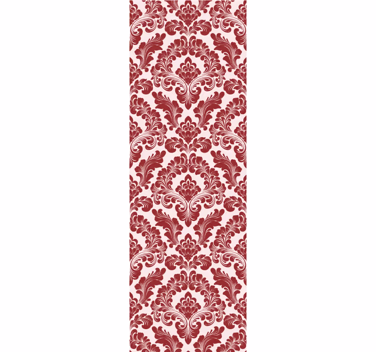 Red roller blind hand-printed - TenStickers