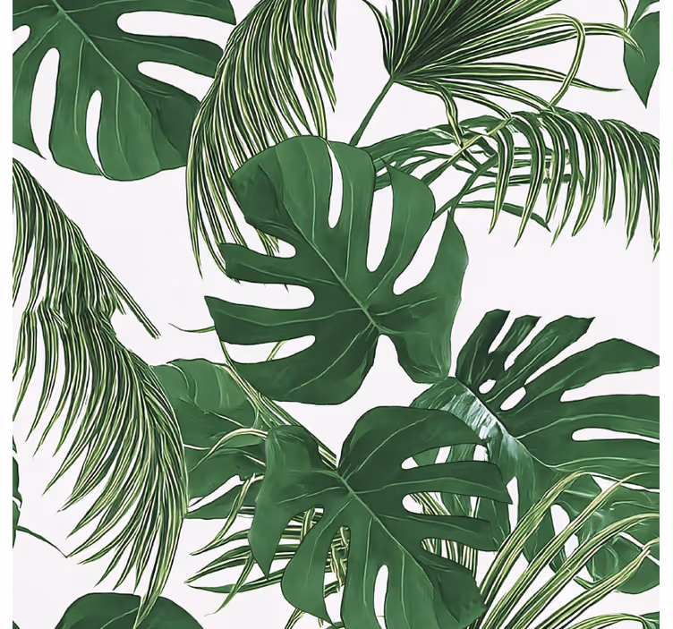 Outdoor roller blind with tropical leaves design - TenStickers