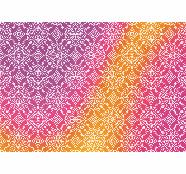 Outdoor roller blind pink rustic pattern design - TenStickers