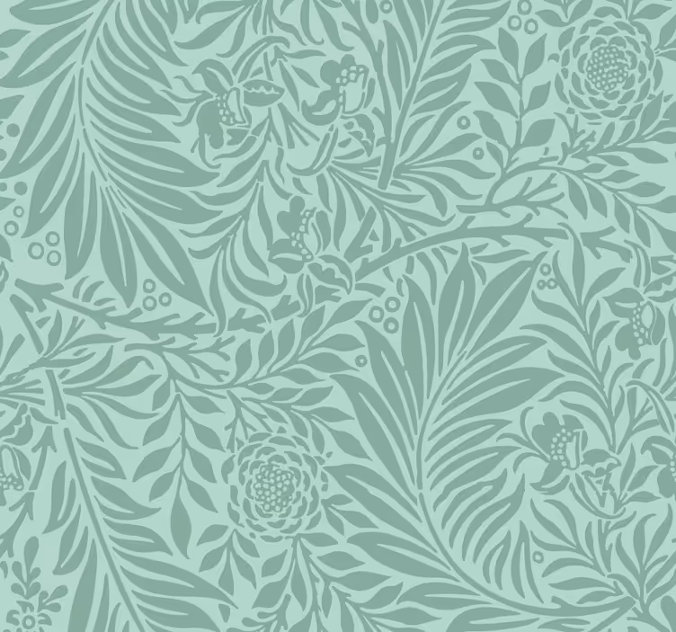 Outdoor roller blind in mint green vintage design - TenStickers