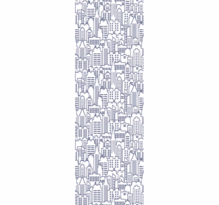 Teenage bedroom roller blind urban design - TenStickers