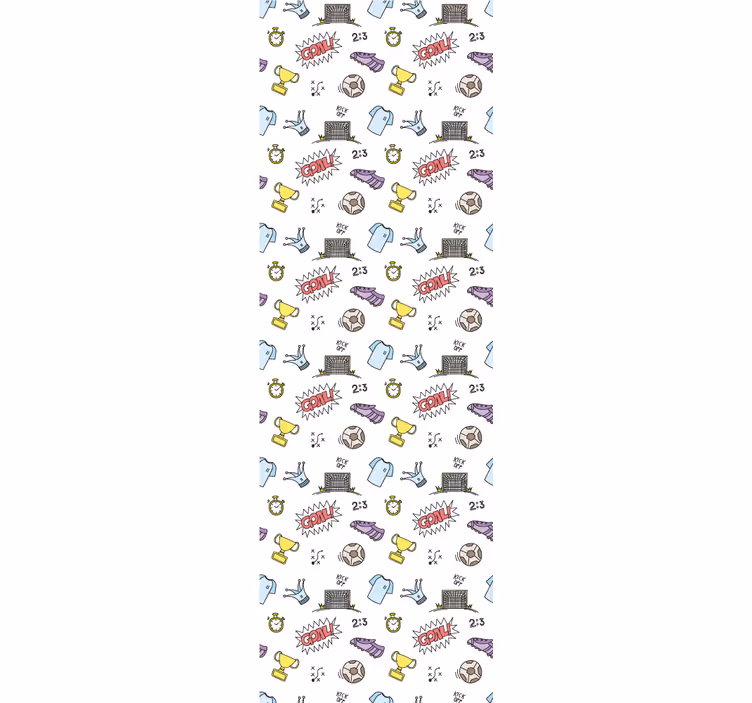 Teenage bedroom roller blind with world cup soccer design - TenStickers