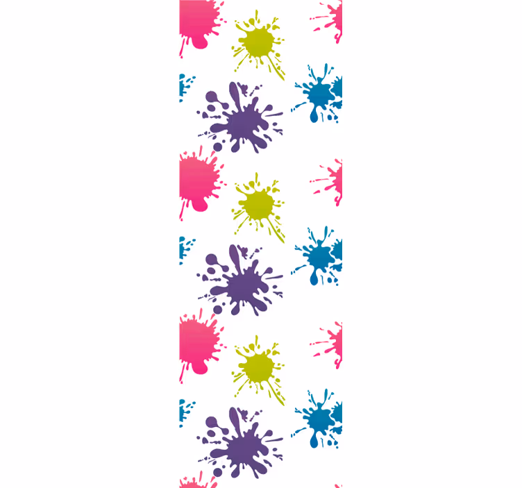 Teenage bedroom roller blind colorful splash - TenStickers