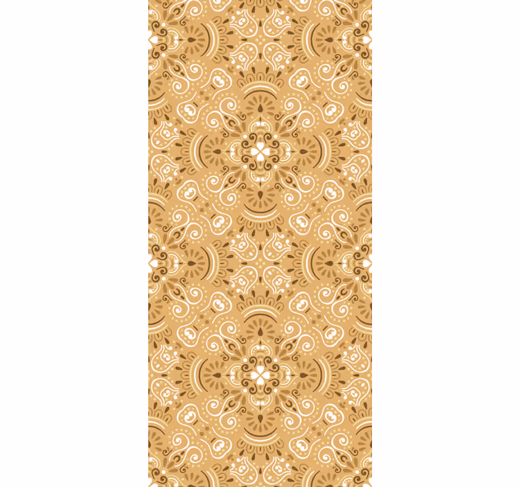 Teenage bedroom roller blind in vintage beige pattern - TenStickers