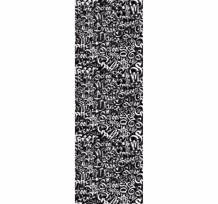 Teenage bedroom roller blind graffiti tags design - TenStickers