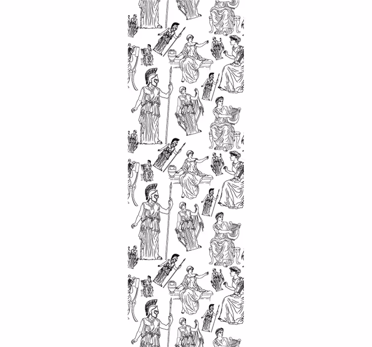 Teenage bedroom roller blind with vibrant goddess design - TenStickers