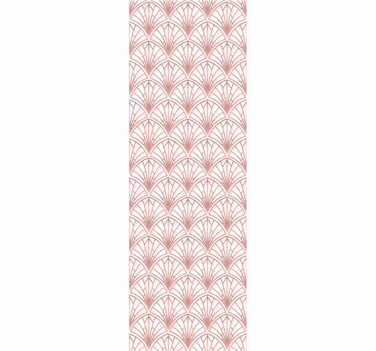 Teenage bedroom roller blind elegant pink design - TenStickers