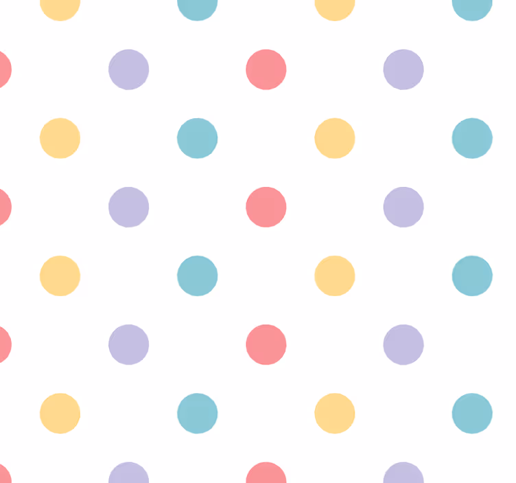 Nursery roller blind colorful confetti - TenStickers