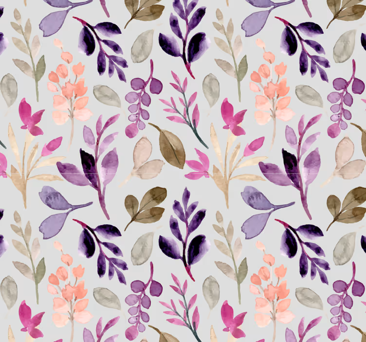Floral soft colour nursery roller blind - TenStickers
