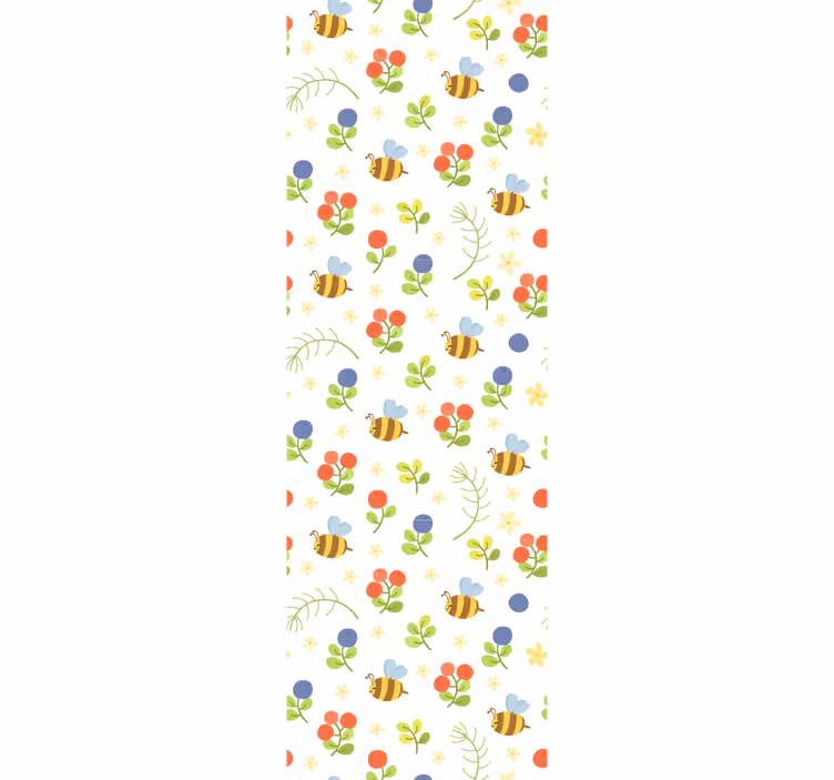 Nursery roller blind cute design baby bees - TenStickers