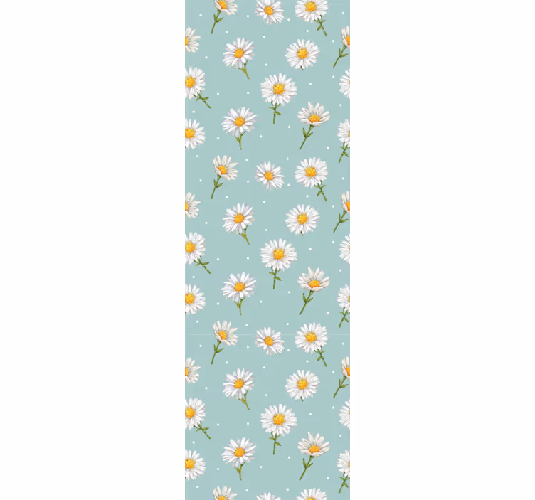 Hallway roller blind daisy flowers design - TenStickers