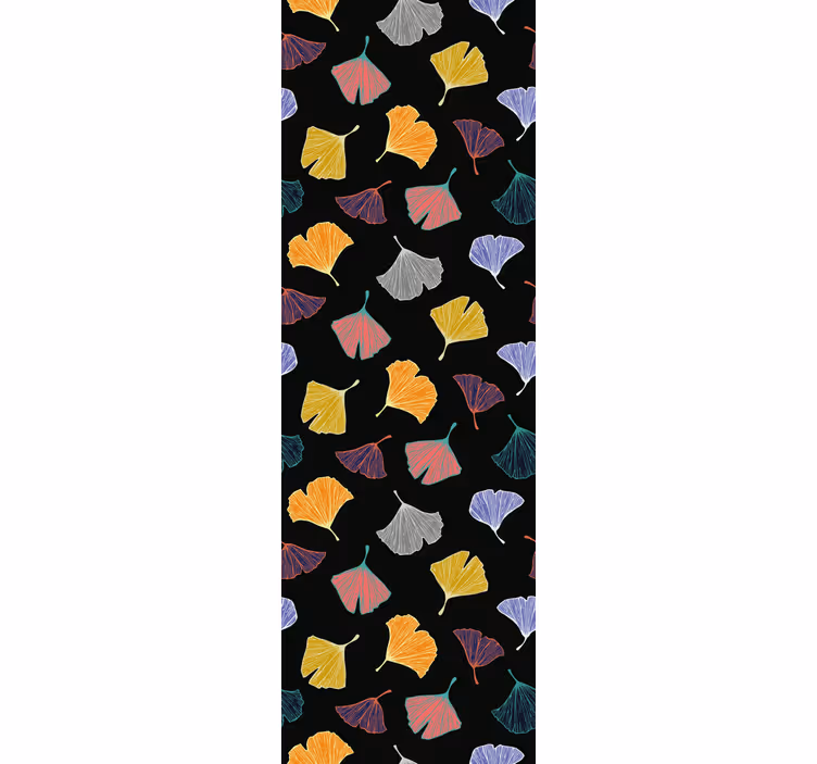 Hallway roller blind caltero ginkgo leaf - TenStickers