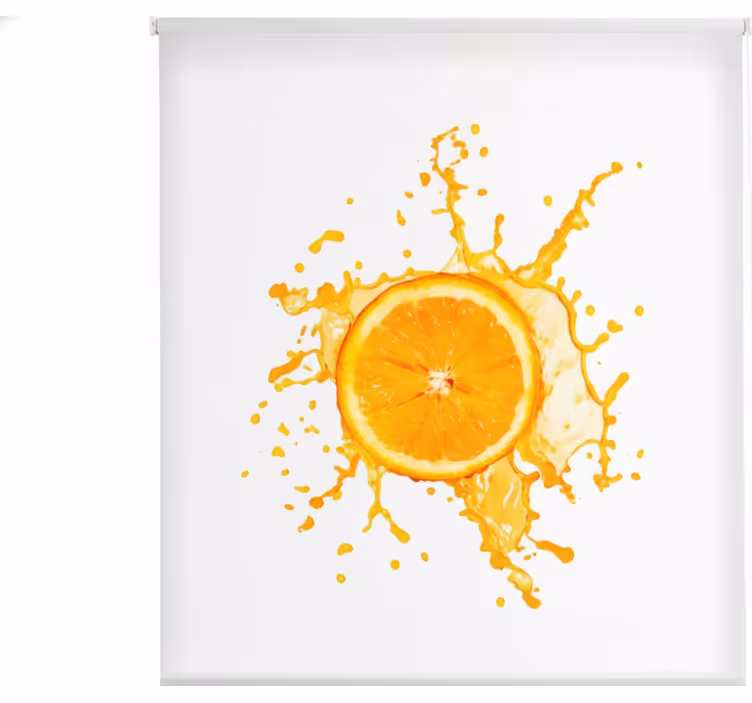 Kitchen roller blind width 130 orange fruit - TenStickers