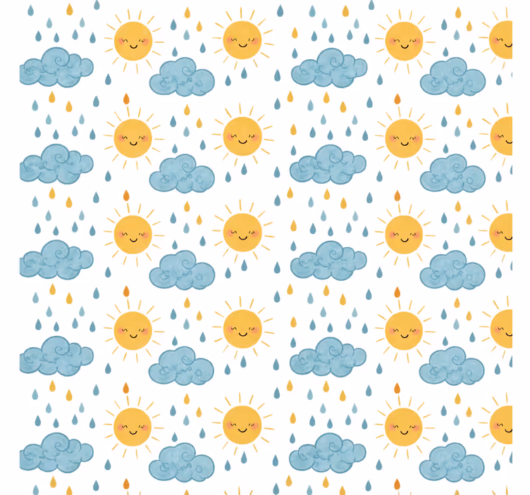 Bathroom roller blind width 300 cheerful design - TenStickers