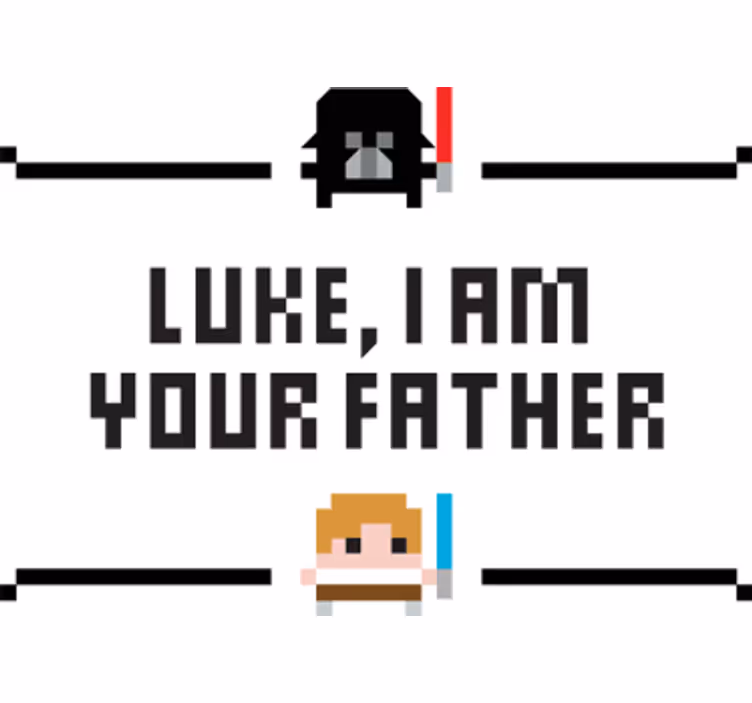 Movie roller blind luke i am your father - TenStickers