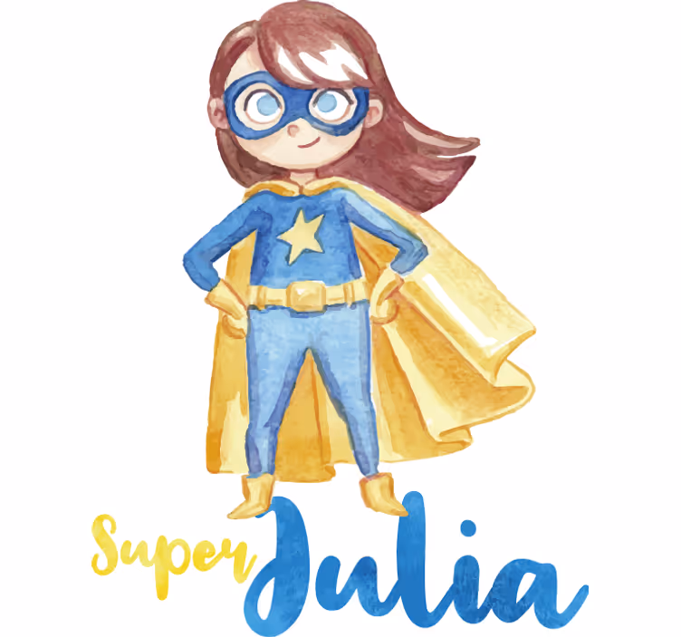 Superhero roller blind personalized for girls - TenStickers