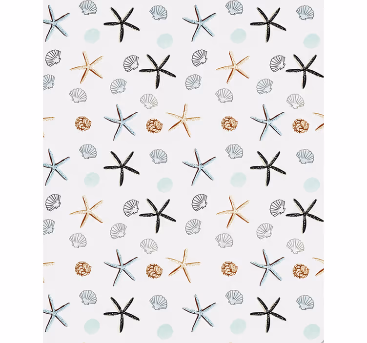 Master bedroom roller blind width 240 sea stars - TenStickers