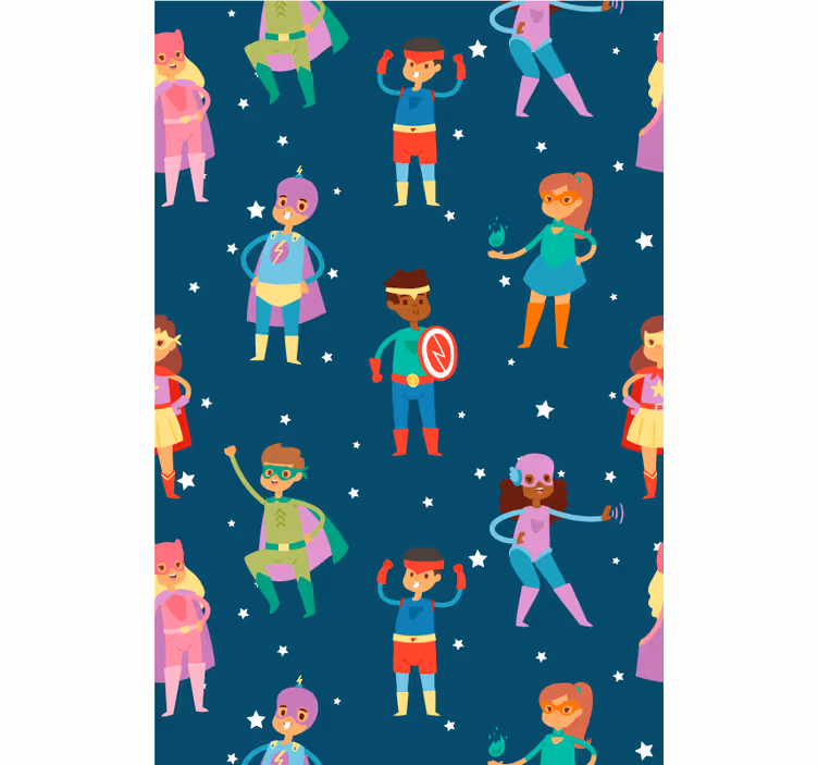 Superhero Pattern superhero roller blind - TenStickers