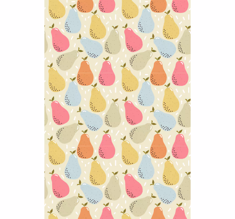 Patterned Pear Illustration fruit and vegetable roller blind - TenStickers