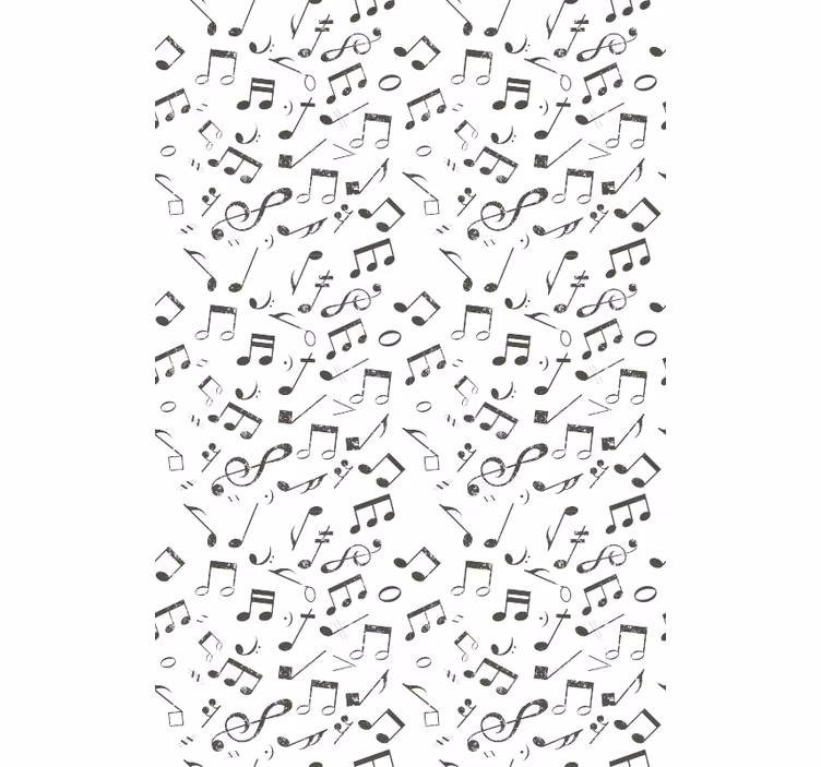 Musical Notation Cascade children room roller blind - TenStickers