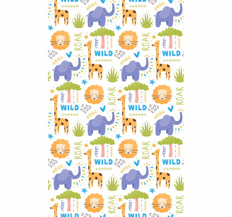Safari Animal Patterns animal roller blind - TenStickers