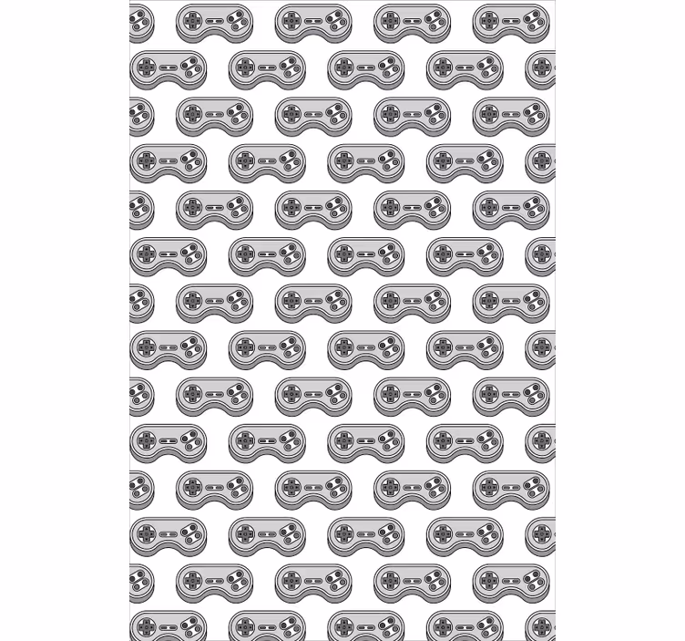 Gray Controller Pattern geek roller blind - TenStickers