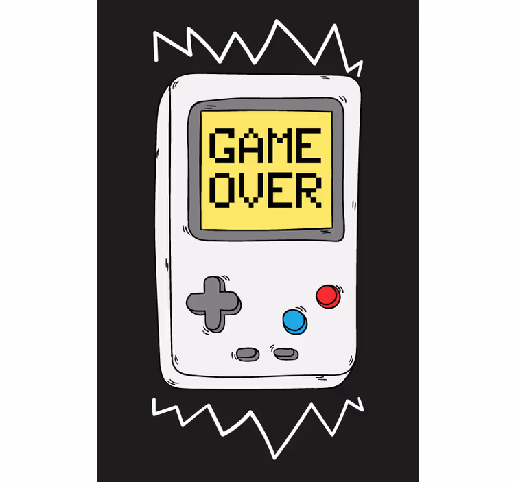 Retro console Geek roller blind - TenStickers