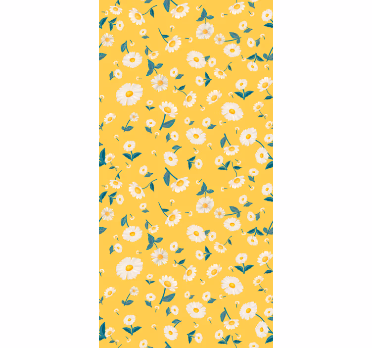 Floral Sunny Blind flowers and plants roller blind - TenStickers