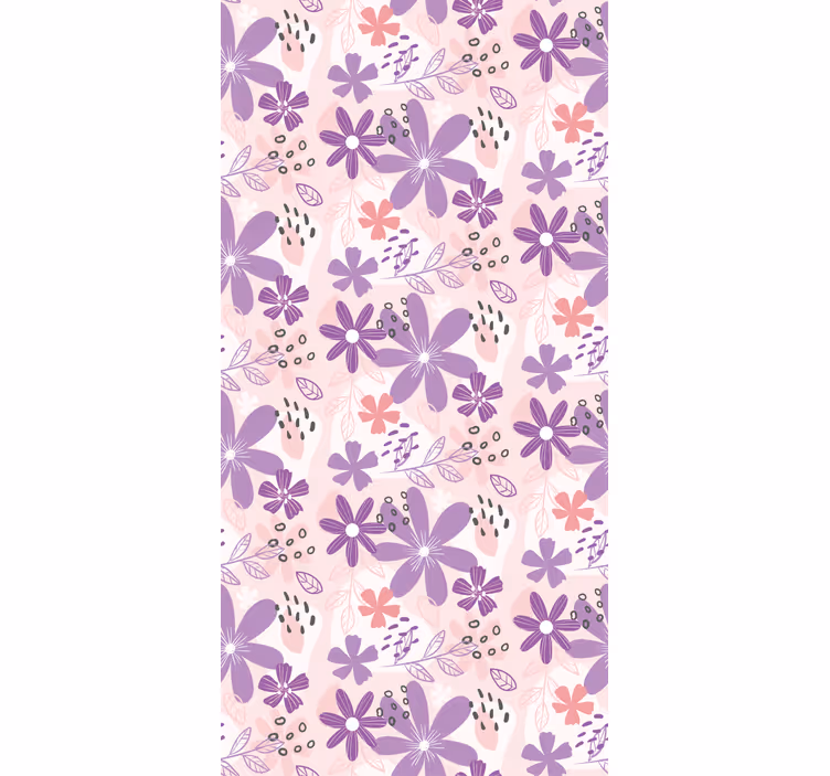 Butterfly Floral Cascade butterfly roller blind - TenStickers