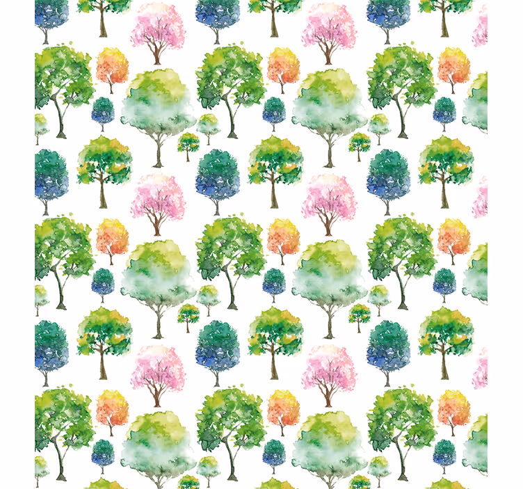 Seasonal pattern tree roller blind - TenStickers