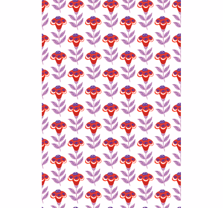 Vibrant Floral Theme flowers and plants roller blind - TenStickers
