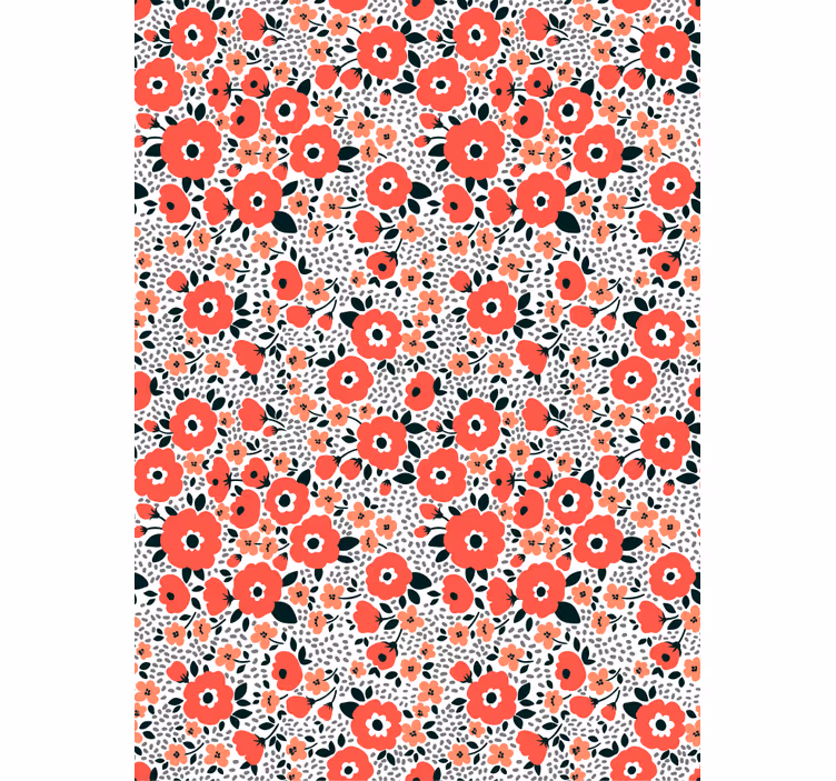 Charming puppy pattern flower roller blind - TenStickers